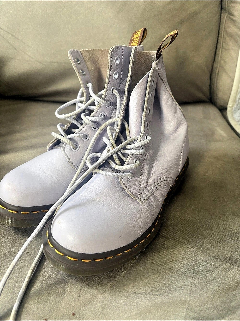 Dr. Martens 1460 Pascal Leather Combat Boots UK 5 Purple/Pink